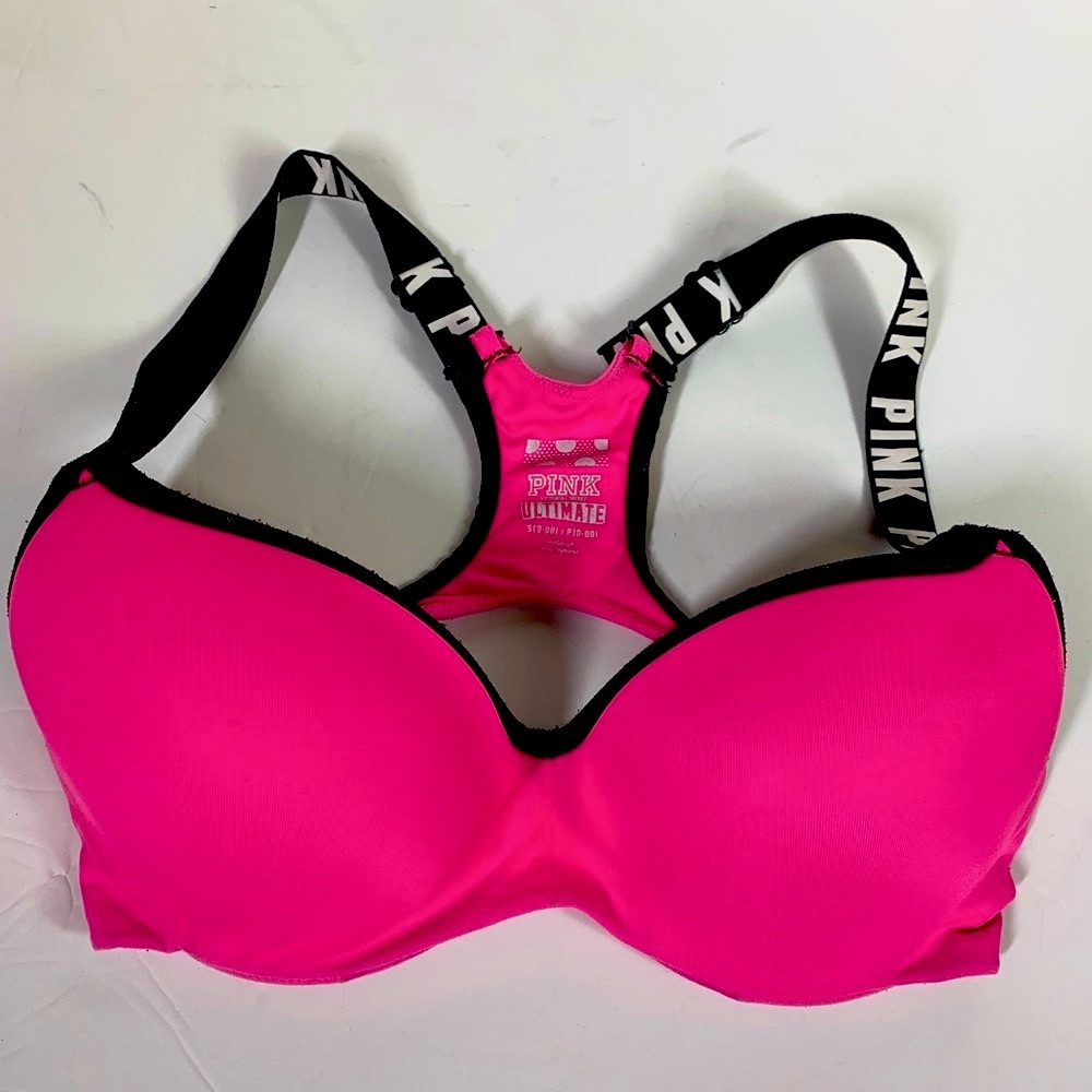 PINK Small Victorias Secret push up adjustable straps